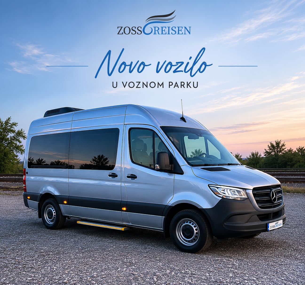 Novo moderno vozilo za prevoz putnika za Nemačku u voznom parku Zoss Reisen